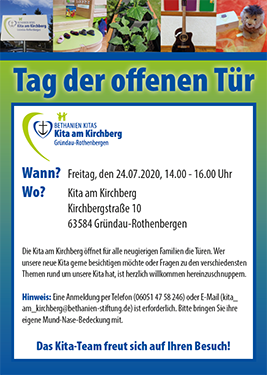 Plakat Kita am Kirchberg