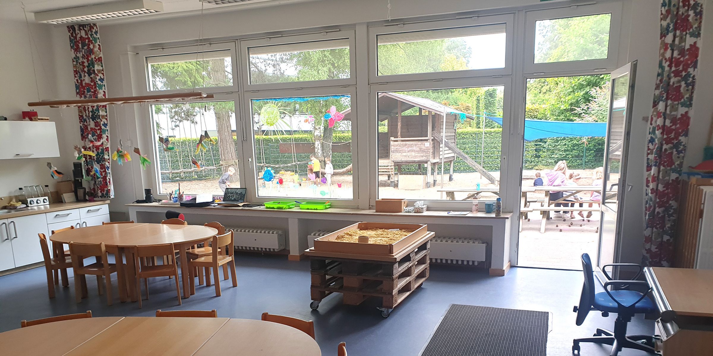 Ein Gruppenraum der Ev. Kita Rupelrath.