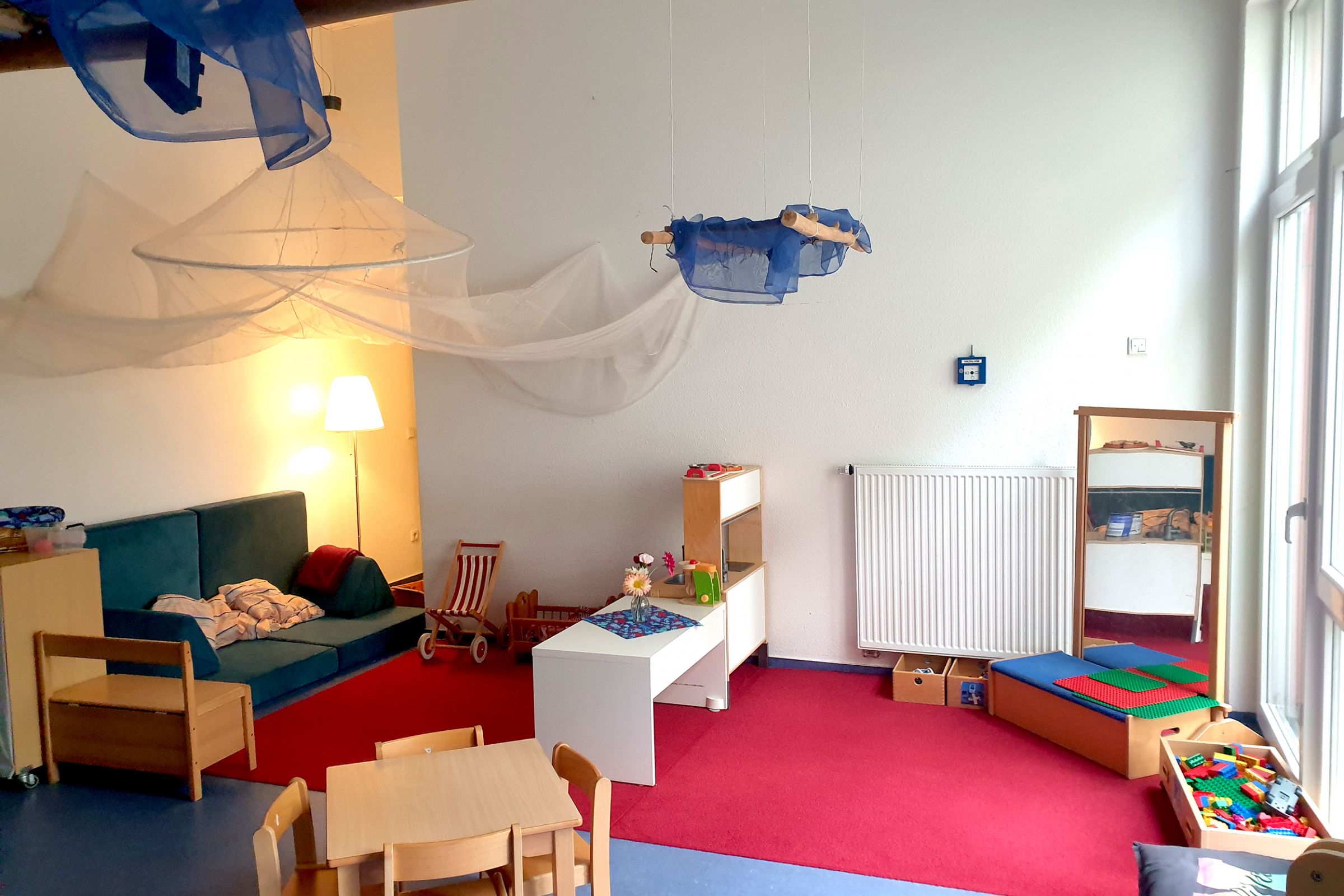 Ein Gruppenraum der Ev. Kita Rupelrath.
