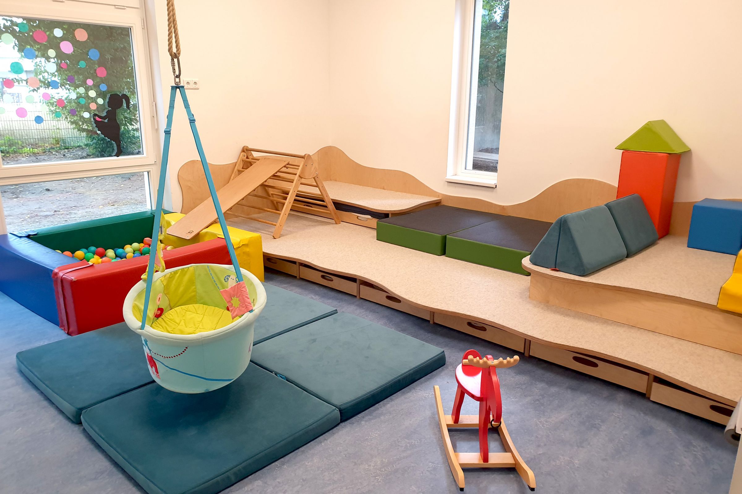 Ein Spielbereich der Ev. Kita Rupelrath.