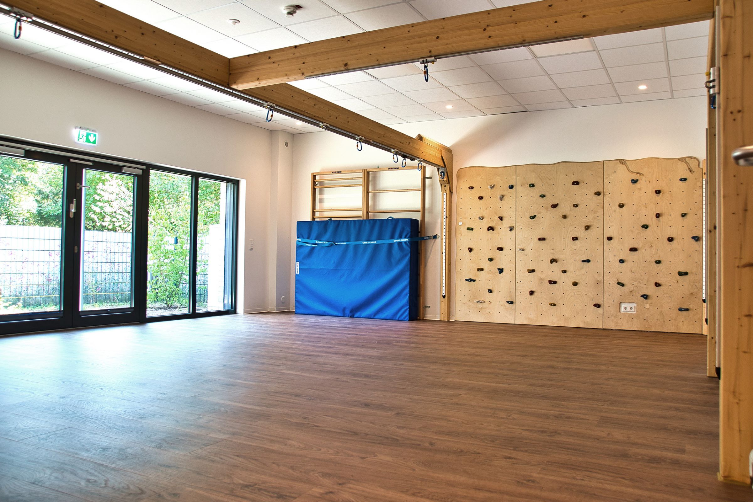 Der Bewegungsraum der Kita. 