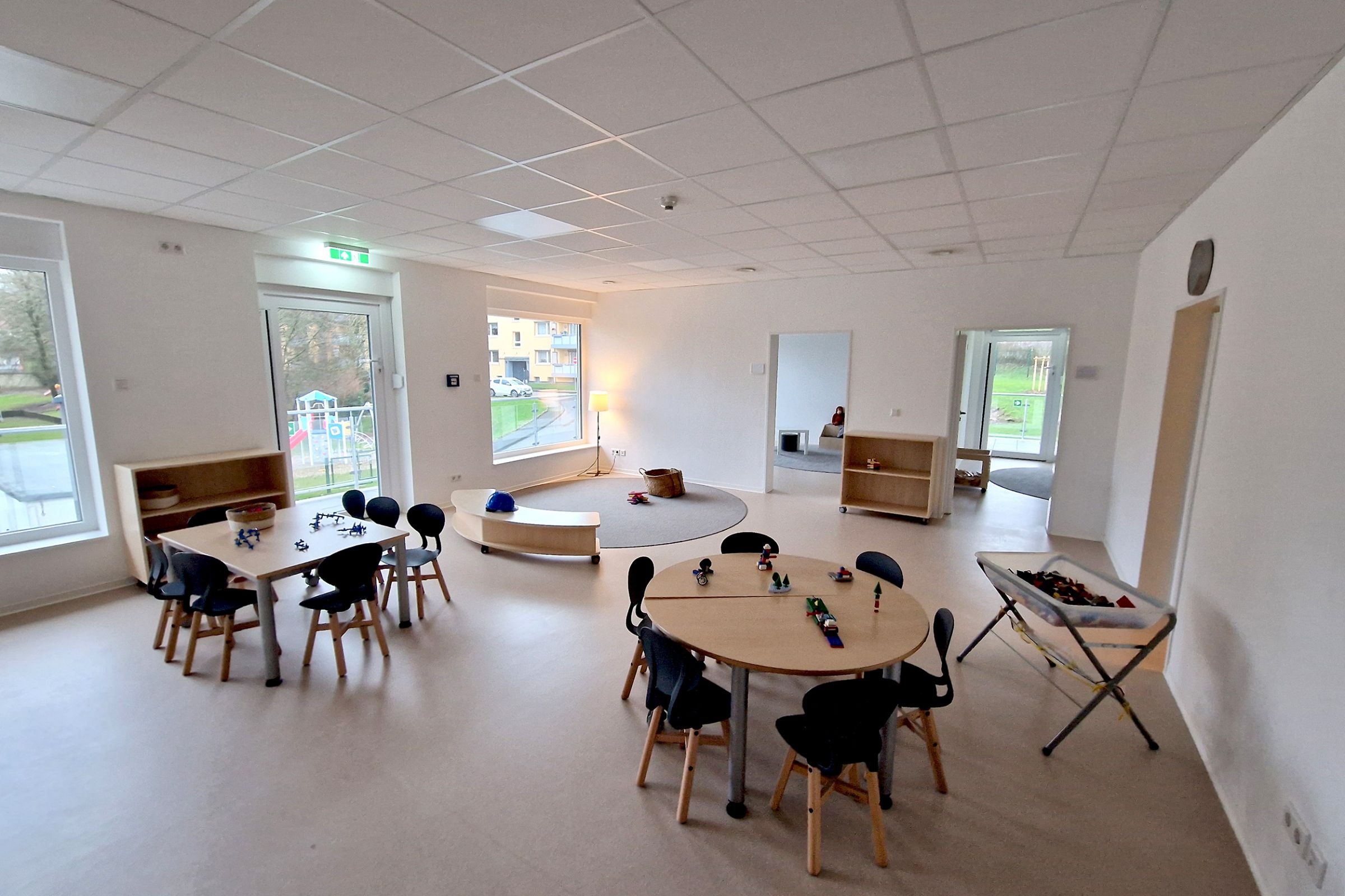 Ein Gruppenraum der Kita. 