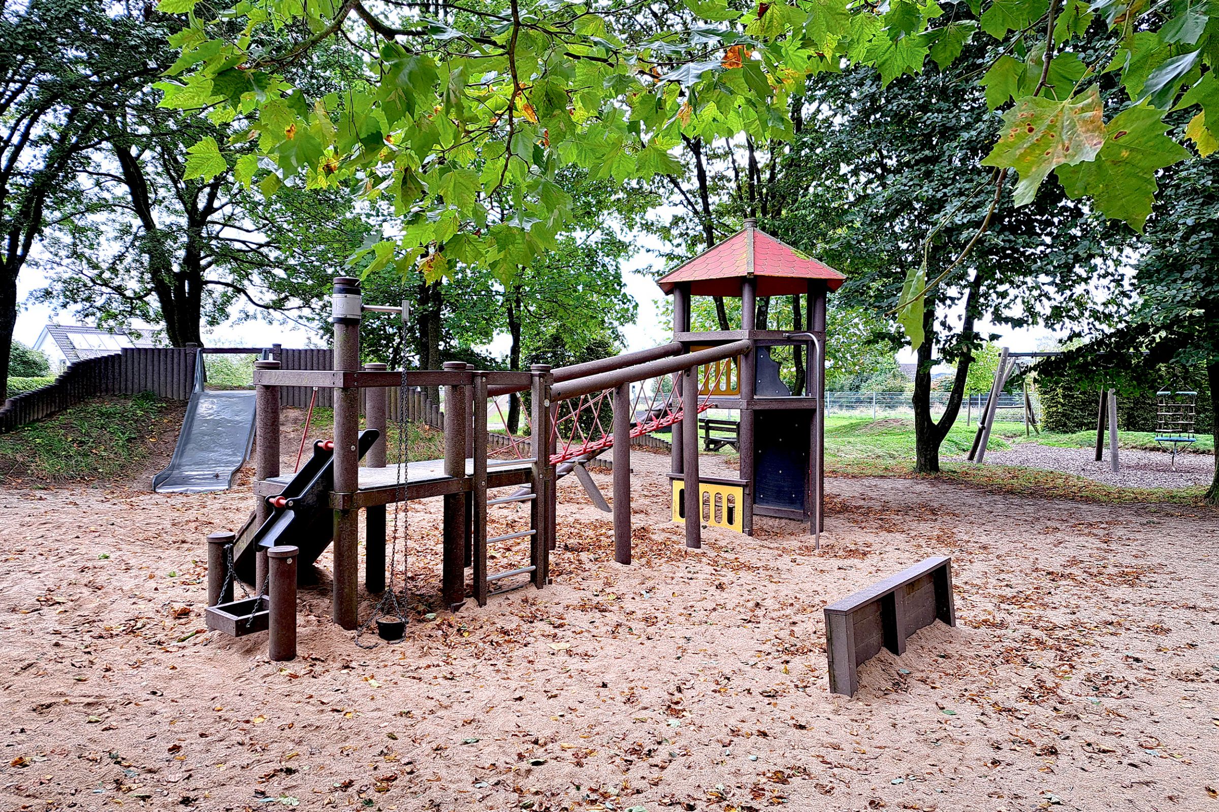 Dieses Bild zeigt den Außenbereich der Kita Villa Kunterbunt.