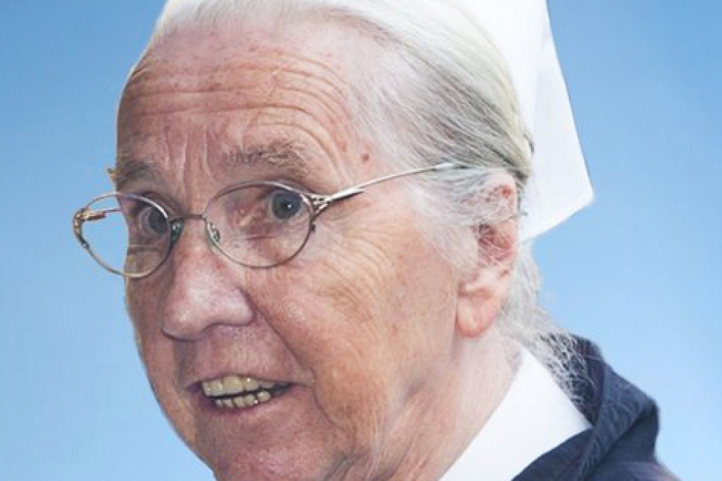 Nahaufnahme von Schwester Sieglinde Richter