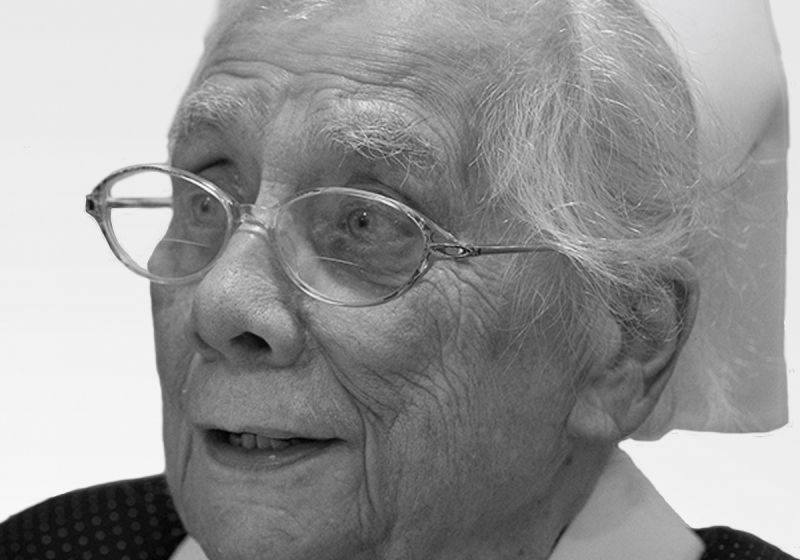 Portraitaufnahme der verstorbenen Diakonisse Gerda Liermann