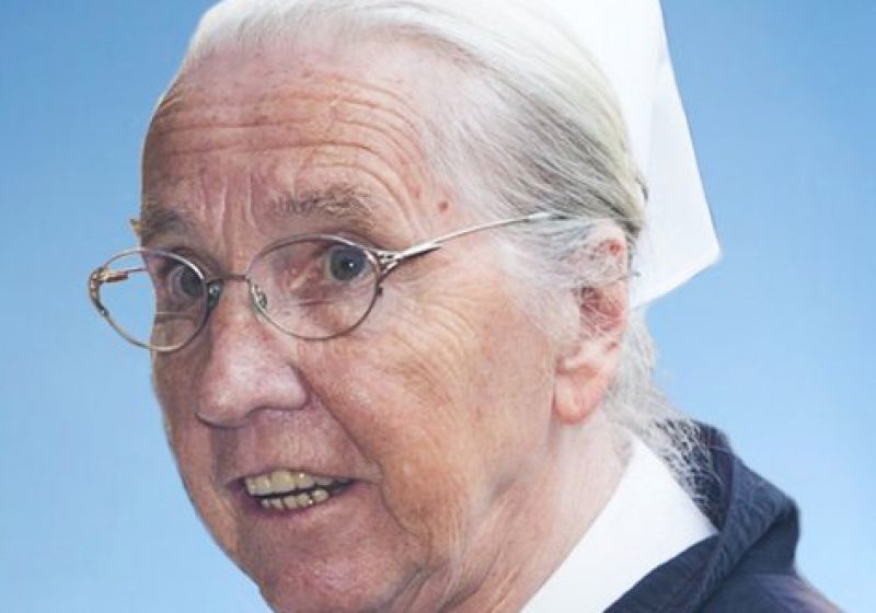 Nahaufnahme von Schwester Sieglinde Richter