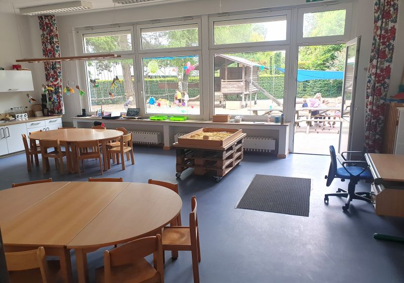 Ein Gruppenraum der Ev. Kita Rupelrath.