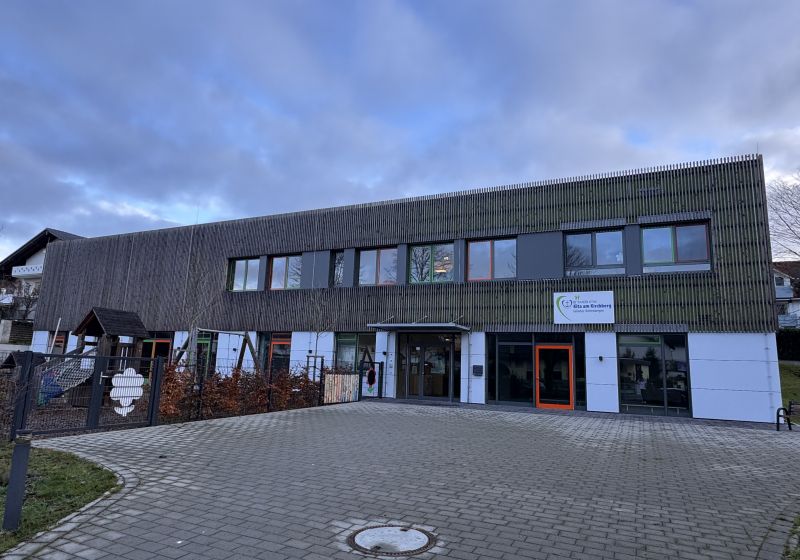 Das Gebäude der Kita am Kirchberg