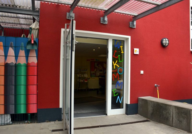 Der Eingangsbereich der Kita Kunterbunt