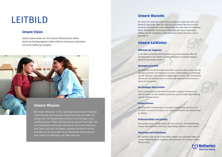 Leitbild der Bethanien Diakonissen-Stiftung